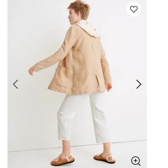 Madewell Linen Dorset blazer - gingham - XS - Picture 3 of 7